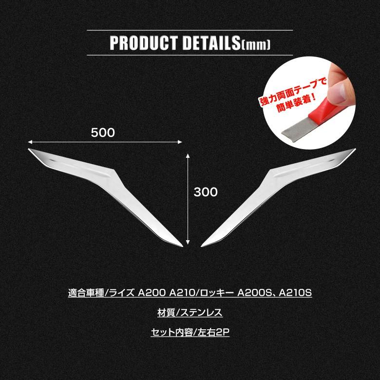 シェアスタイル ライズ ロッキー 専用 ヘッドライトトリム