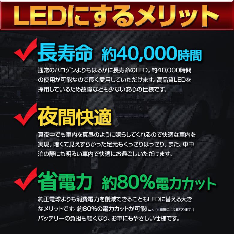 ヤリスクロス 専用設計 LED ルームランプ セット 高輝度 室内灯 明るい ライト ランプ シェアスタイル カスタム パーツ｜ss-style8｜12