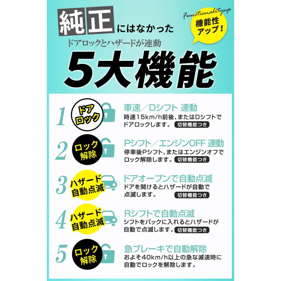 ヤリス 車速ドアロックキット OBDドアロック 電子パーツ 速度感知 安心装備 閉め忘れ防止 セキュリティ シェアスタイル｜ss-style8｜02