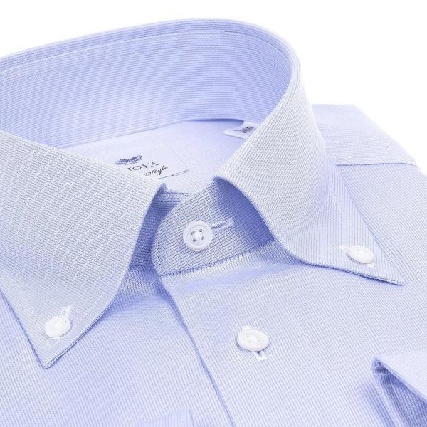 ワイシャツ Yシャツ メンズ 長袖 | CHOYA Classic Style | ブルータイニーストライプ ボタンダウンシャツ CH_2401FS｜ss1946｜04