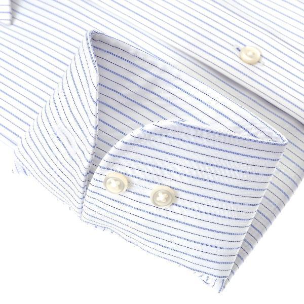 ワイシャツ Yシャツ メンズ 長袖 | CHOYA SHIRT FACTORY | ブルーストライプ レギュラーカラーシャツ｜ss1946｜05