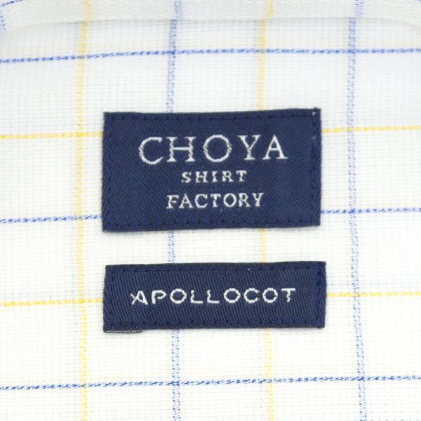 CHOYA SHIRT FACTORY カジュアル COOL CONSCIOUS | ワイシャツ イエローとブルーのチェック ボタンダウンシャツ 長袖｜ss1946｜06