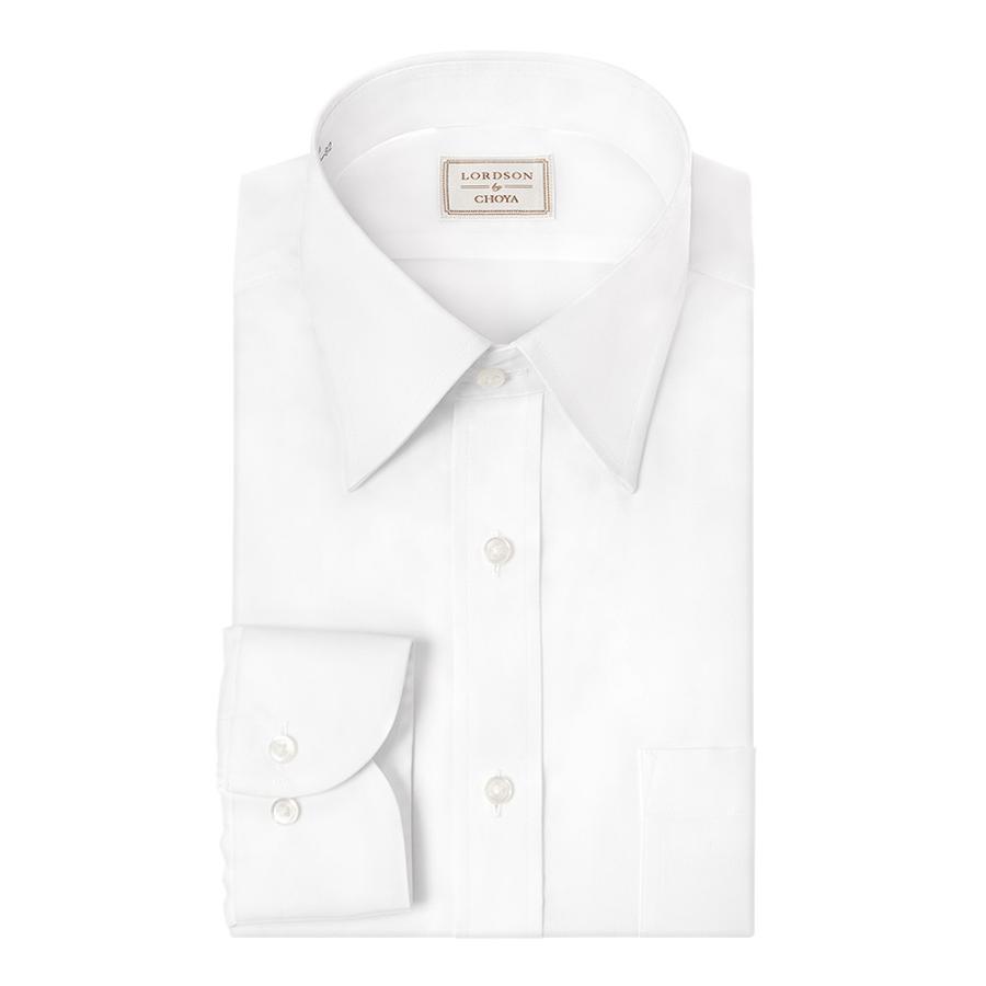 LORDSON by CHOYA 長袖 ワイシャツ メンズ 春夏秋冬 形態安定加工 白 無地 ブロー【COD001-100】 LORDSON by CHOYA 長袖 ワイシャツ メンズ 形態安定加工 白 無地