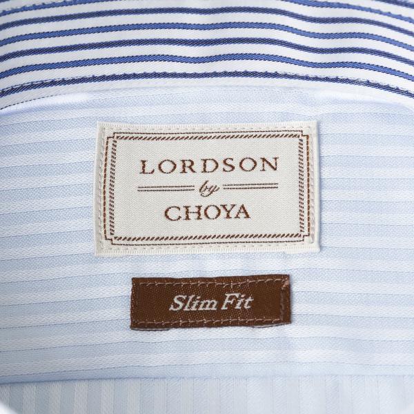 LORDSON by CHOYA Slim Fit 長袖 ワイシャツ メンズ ボタンダウン シャツ 形態安定加工 ブルードビースト_7