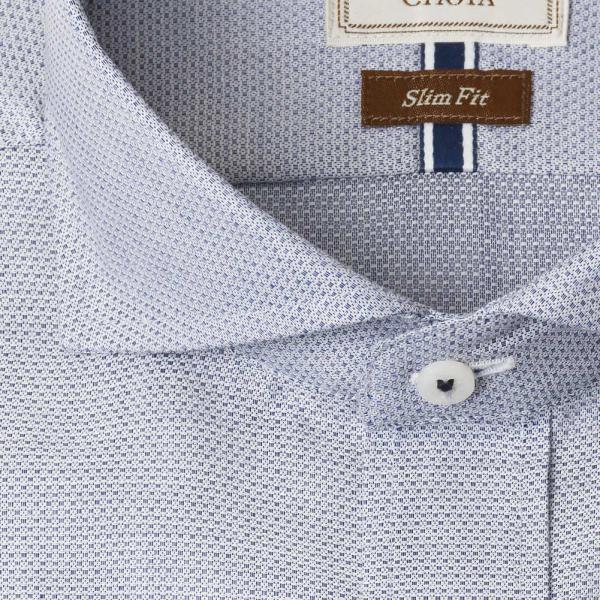 LORDSON by CHOYA Slim Fit 長袖 ワイシャツ メンズ カッタウェイ