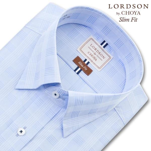 LORDSON by CHOYA メンズ長袖 形態安定ワイシャツ COD082-250 ブルー 11サイズ : シャツステーション - 通販 ...