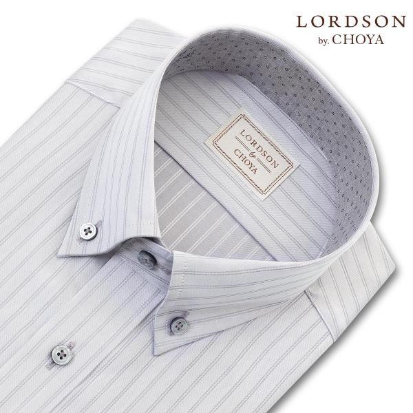 LORDSON by CHOYA メンズ長袖 形態安定ワイシャツ COD802-280 グレー 13サイズ,｜ss1946｜02