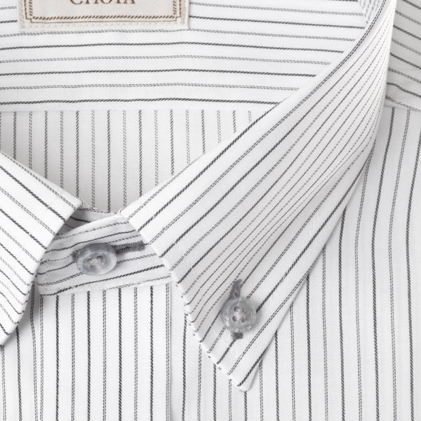 LORDSON by CHOYA 長袖 ワイシャツ メンズ 形態安定加工 モノトーン