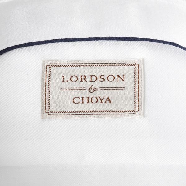 LORDSON by CHOYA 長袖 ワイシャツ メンズ 春夏秋冬 形態安定加工 白ドビー スナップダウン シャツ|綿100％｜ss1946｜07