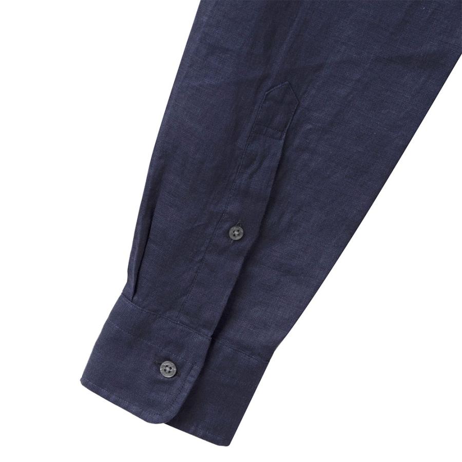 CHOYA URBAN STYLE カジュアルシャツ リネンシャツ スタンドカラー