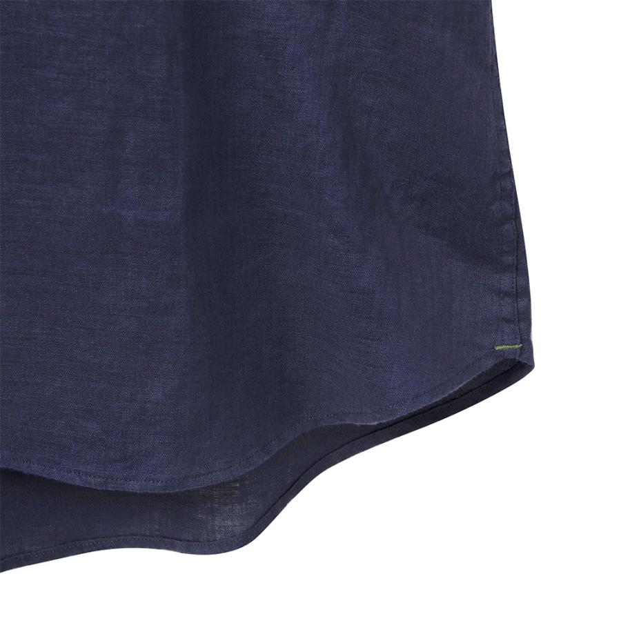 CHOYA URBAN STYLE カジュアルシャツ リネンシャツ スタンドカラー