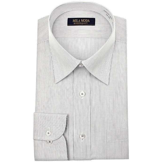 ワイシャツ メンズ 長袖 形態安定 レギュラーカラー グレー ドレスシャツ Yシャツ カッターシャツ ビジネスシャツ ランキング 送料無料 シャツステーション 通販 Paypayモール