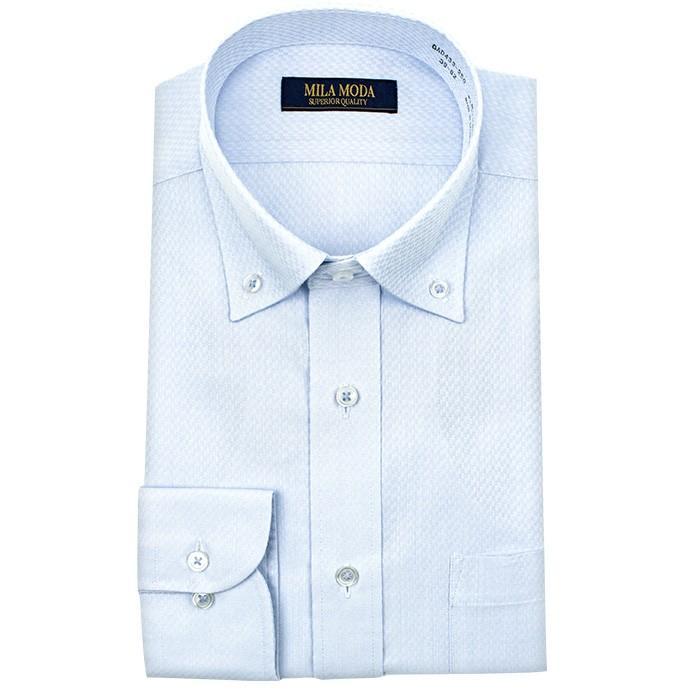 シャツステーション 【爆買】ワイシャツ メンズ 長袖 形態安定 ボタン