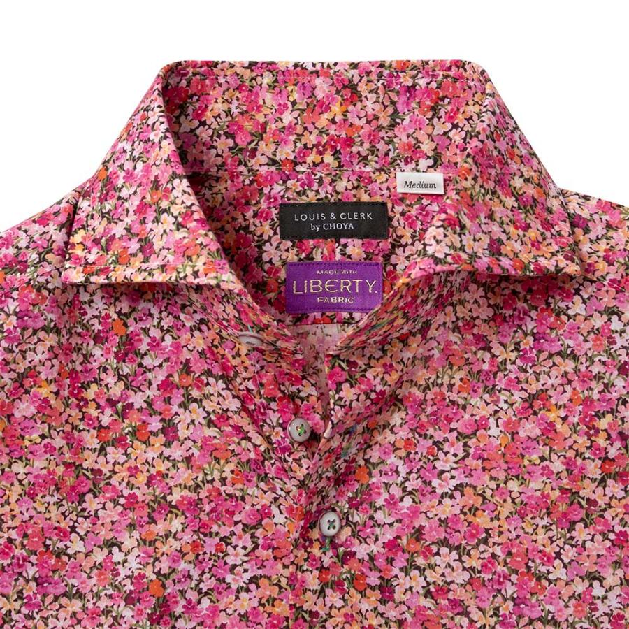 フェイラー　メイド・ウィズ・リバティ・ファブリック　ボウタイ　ピンク&グレー フェイラー メイド・ウィズ・リバティ・ファブリック ボウタイ