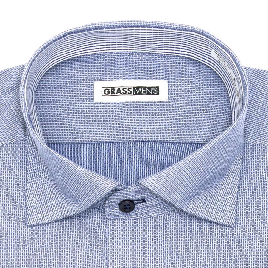 ワイシャツ メンズ 長袖 形態安定 ドビー ワイドカラー 青 ドレスシャツ Yシャツ カッターシャツ ビジネスシャツ ランキング 0818zz 50par シャツステーション 通販 Paypayモール