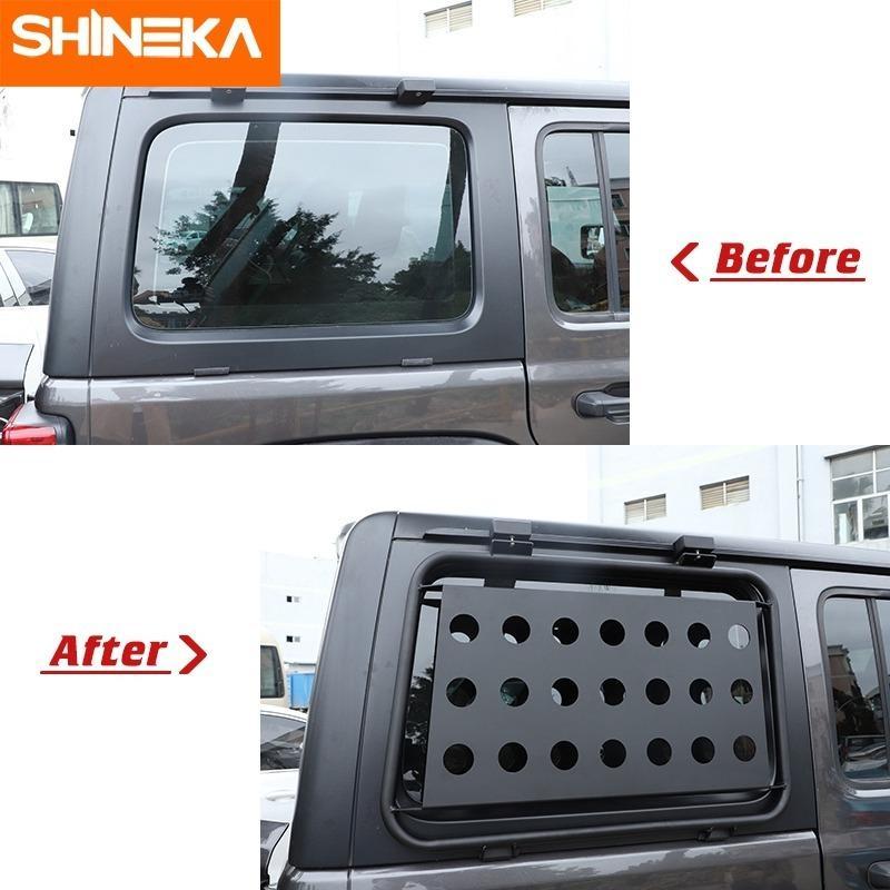 ジープ ラングラー JL 2018-2021 リア ドア ウインドウ 窓 ガラス 鎧