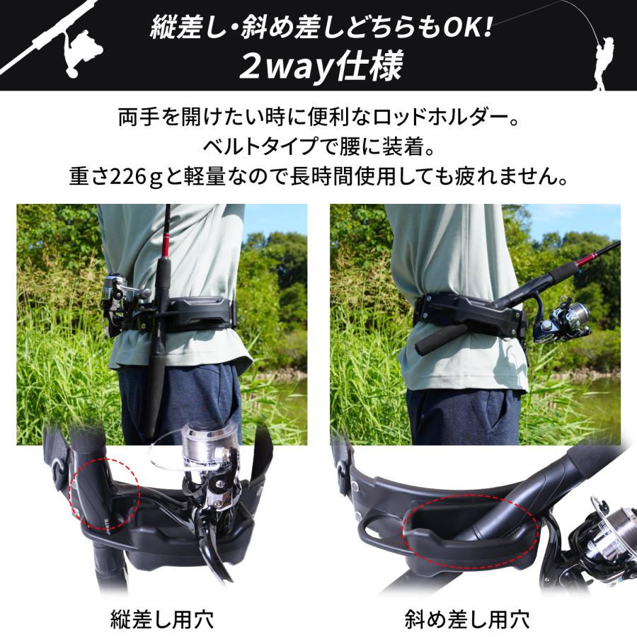 ESFUERZO(エスフエルソ) ロッドホルダー 釣り 竿を斜め固定で