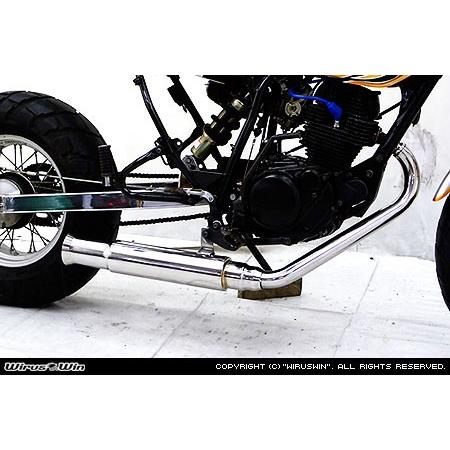 tw200用ウィルズウィンステンレススチールマフラー WirusWin TW200・TW225用 オープンエンド マフラー /ウイルズウィン