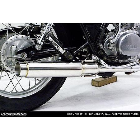 WirusWin SR400・500 キャブ車用 ロッドサイレンサー マフラー スリップオン /ウイルズウィン