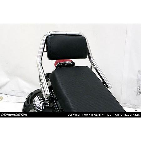 WirusWin TW200・TW225用 バックレスト付き タンデムバー