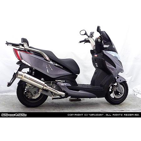 WirusWin キムコ G-DINK125i用 ステップマフラー(オールステンレス製 