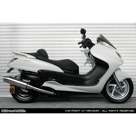 WirusWin グランドマジェスティ400用 O2検知器無 足どり えり巻き /ウイルズウィン スリップオンマフラー-車、バイク、自転車
