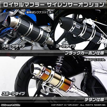 WirusWin ディオ110(JF31) ロイヤルマフラー ユーロタイプ(JMCA認証