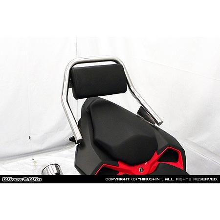 WirusWin CBR250RR(2BK-MC51) バックレスト付き タンデムバー