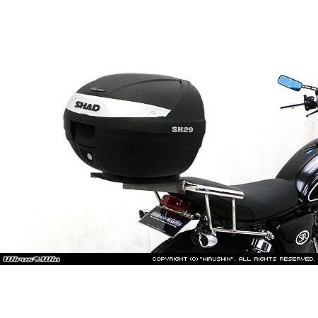 WirusWin SR400・500 SHAD製リアボックス付きタンデムバー /ウイルズウィン シャッド