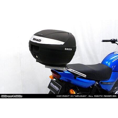 WirusWin YBR125用 SHAD製リアボックス付きタンデムバー /ウイルズウィン シャッド