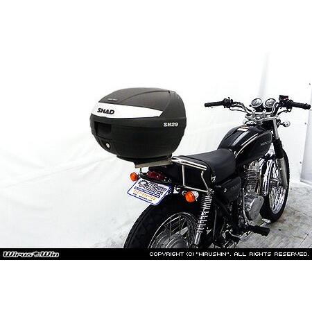 WirusWin CB400 SS SHAD製リアボックス付きタンデムバー