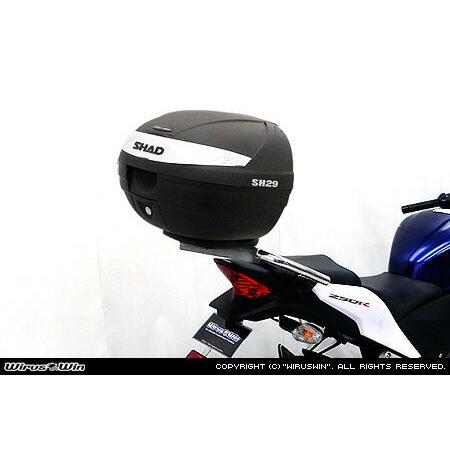 WirusWin CBR250R 11〜13モデル SHAD製リアボックス付きタンデムバー /ウイルズウィン シャッド