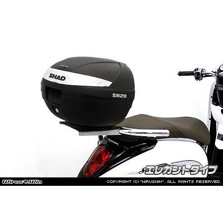 WirusWin スクーピー110i SHAD製リアボックス付きタンデムバー /ウイルズウィン シャッド