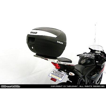 WirusWin GSX-R125(2BJ-DL33B) SHAD製リアボックス付きタンデムバー /ウイルズウィン シャッド