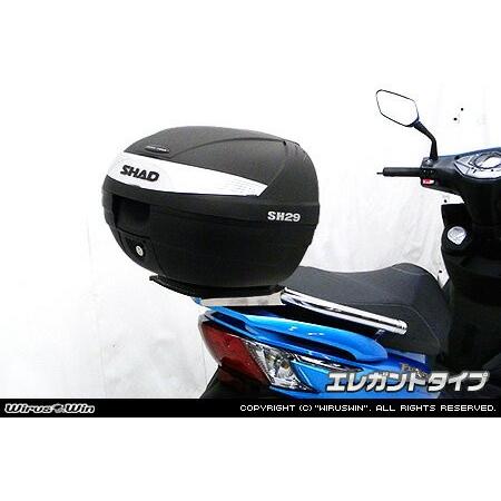 WirusWin SYM NewFighter150 ZR SHAD製リアボックス付きタンデム