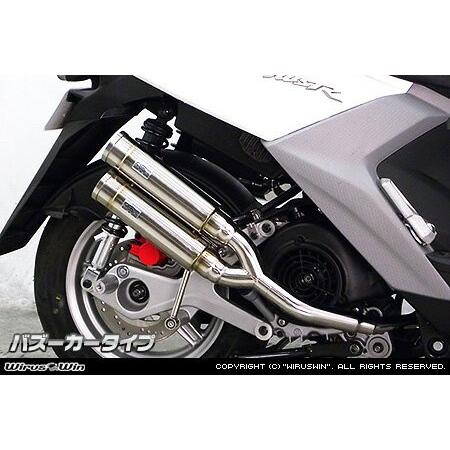 WirusWin BW'S125(2BJ-SED9J) アトミックツイン マフラー バズーカー