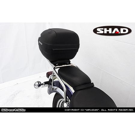 WirusWin ドラッグスター250(BA-VG02J)(JBK-VG05J)  SHAD製リアボックス付タンデムバー /ウイルズウィン