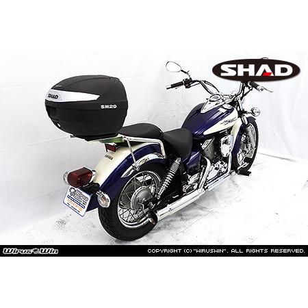 WirusWin ドラッグスター250(BA-VG02J)(JBK-VG05J)  SHAD製リアボックス付タンデムバー /ウイルズウィンの画像