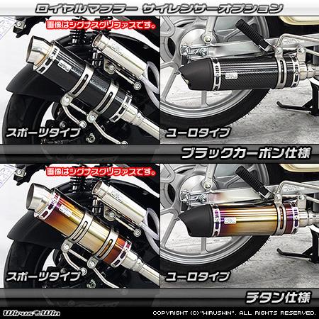 WirusWin ロイヤルマフラー ユーロタイプ カブプロ 8BJ-JA61専用 スーパーカブ WirusWin スーパーカブ110(8BJ-JA59)スーパーカブ110プロ