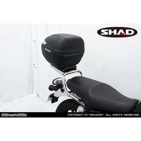 WirusWin GB350 H'ness CB350 SHAD製リアボックス付きタンデムバー