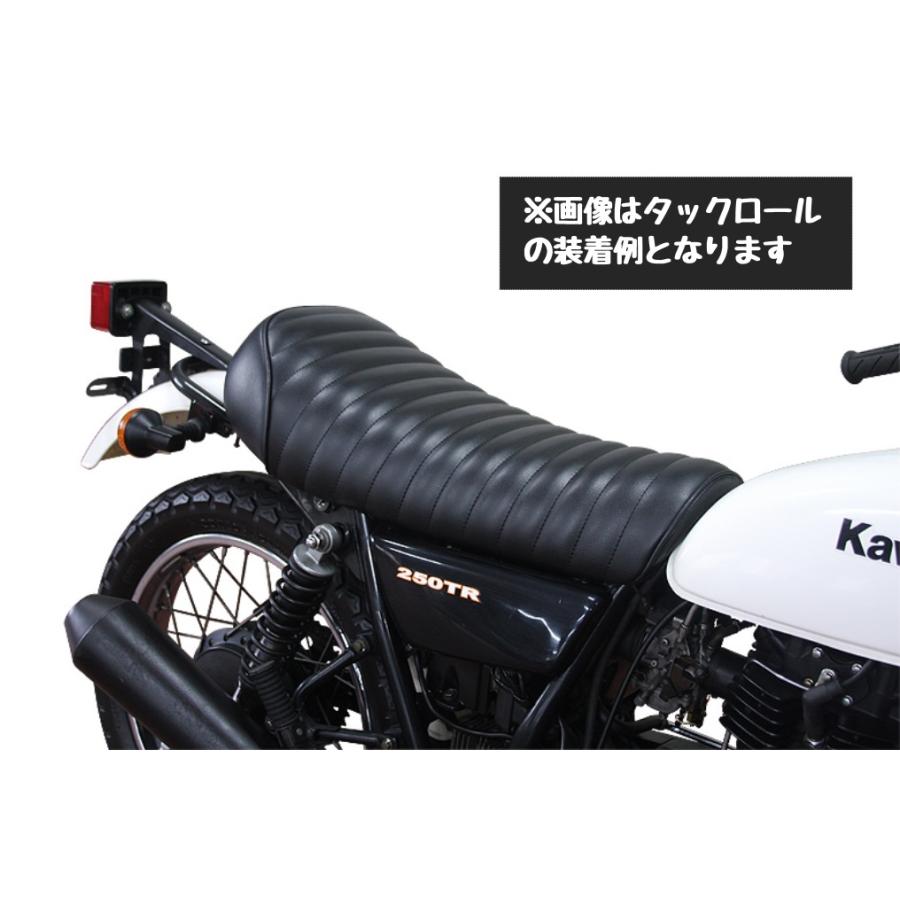 250TR HEAVEN'S タックロールシート 250TR クラシックフラットシート ブラック/タックロール