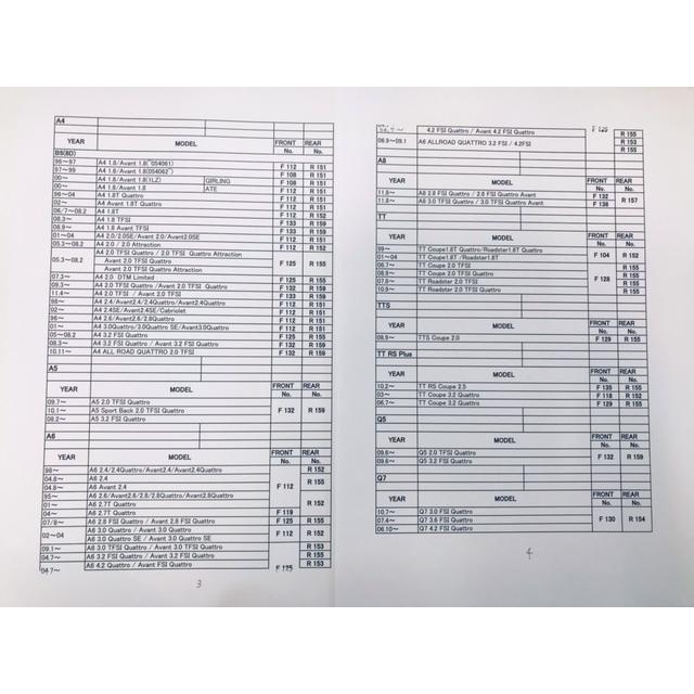 STOLZ 低ダスト ブレーキパッド アウディ 【フロント】 【品番：F136】 / シュトルツ S3 セダン フォルクスワーゲンの画像