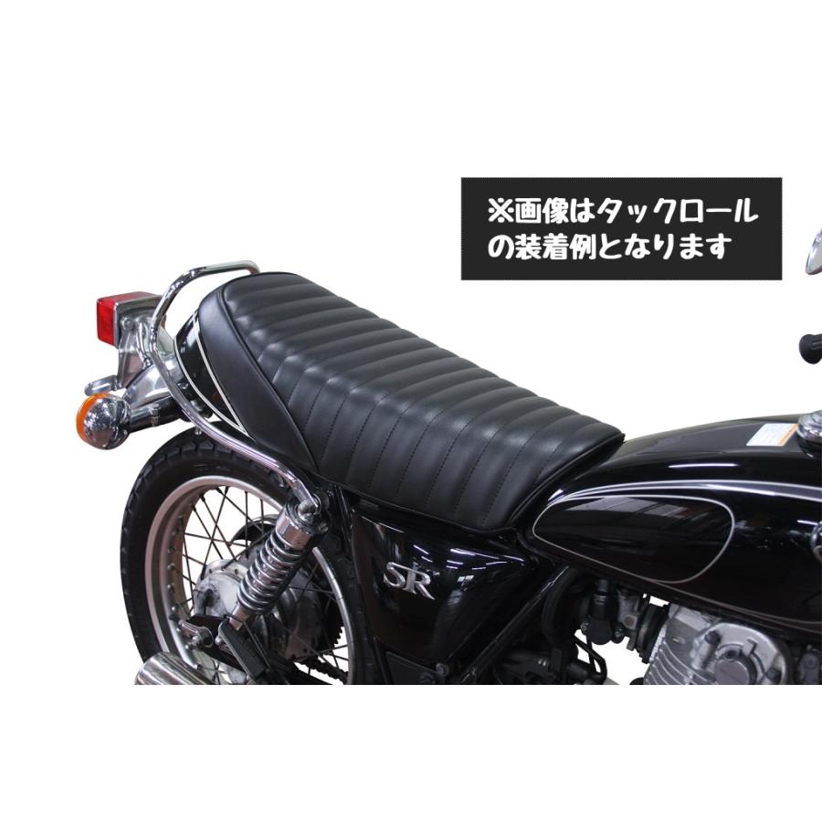 HEAVEN'S SR400/500 カスタムシートカバー ブラック スムース