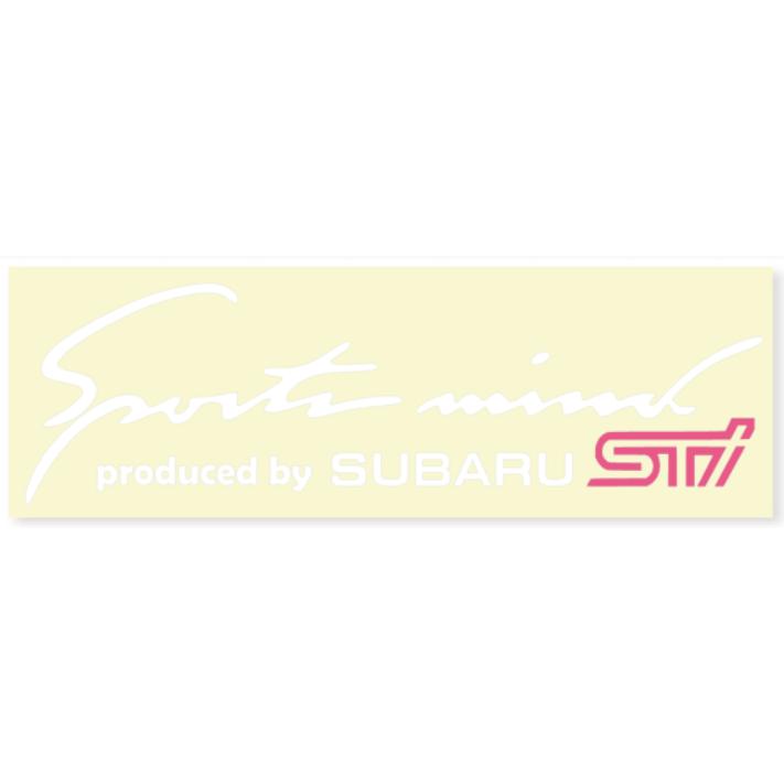 スポーツマインドスバルSTIバージョンステッカーSTI ピンク