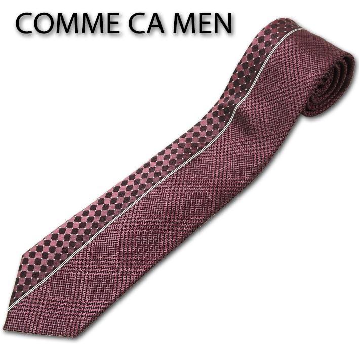 在庫一掃 コムサメン Comme Ca Men アーガイル調ストライプ シルク ネクタイ ブラウン系 日本製 メンズ 激安の Www Centrodeladultomayor Com Uy