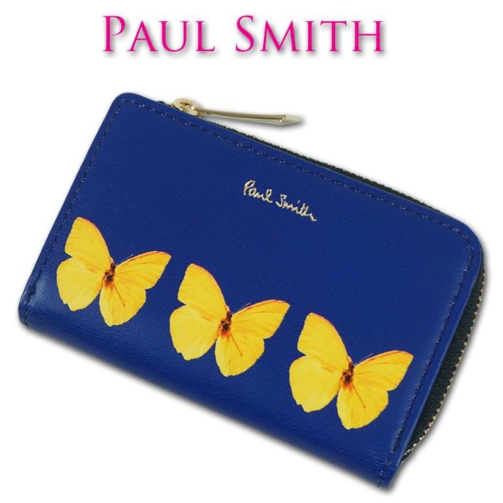 ポールスミス Paul Smith 牛革 羊革 スティルライフブルーム キーケース コインケース レディース ブルー 青 セレクトスペースカラーズ 通販 Yahoo ショッピング
