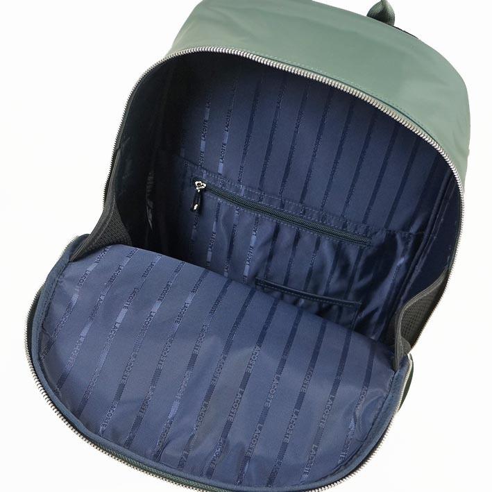 ラコステ LACOSTE レザー スクウェアデイパック リュック メンズ