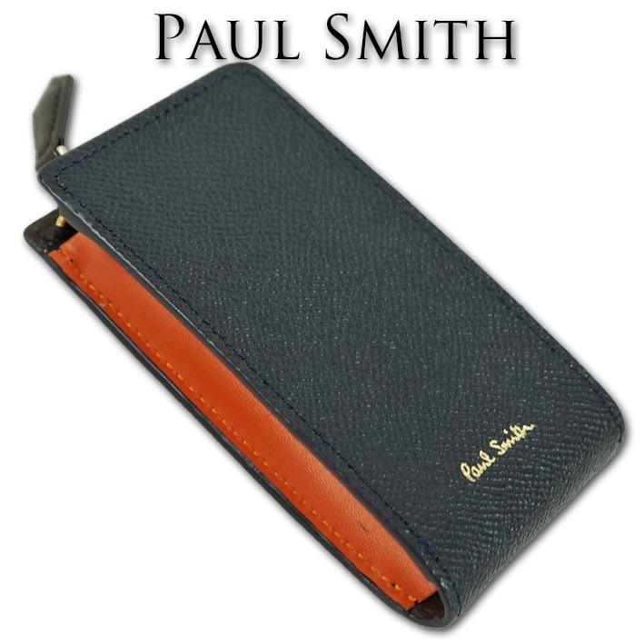 ネット店 Paul Smith ポールスミス キーケース 羊革 牛革 黒 レザー