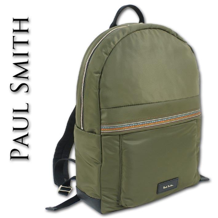 ポールスミス Paul Smith リュックサック デイパック マルチstステッチ ナイロン 牛革 リュック セレクトスペースカラーズ