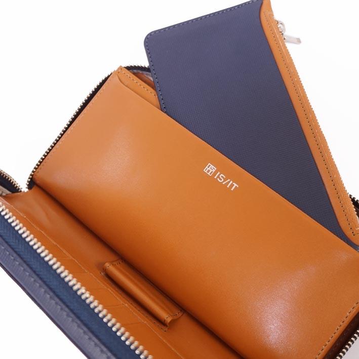 IS/IT イズイット 牛革 スモール スマートセルバッグ ネイビー 紺 新品 